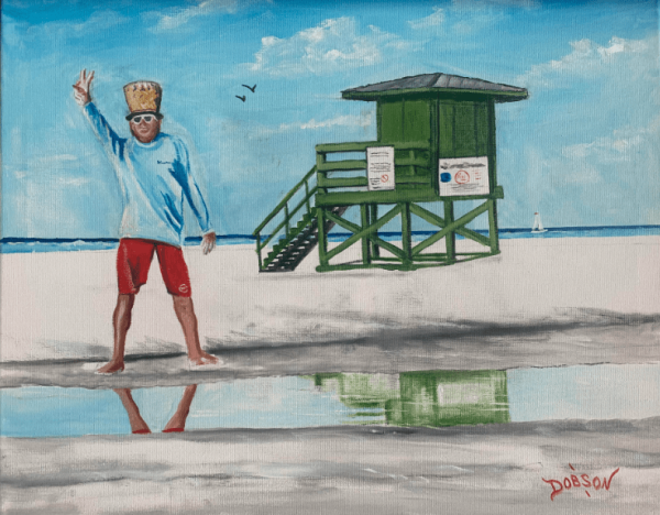 Scooter of the Beach - Magical Green Lifeguard Stand