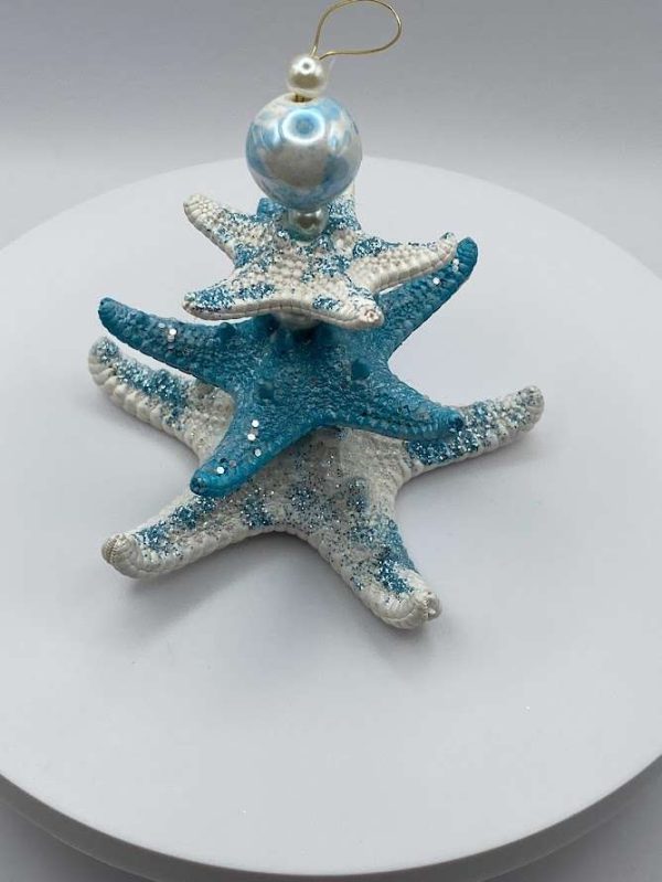 3 tier blue starfish Ornament - Image 2