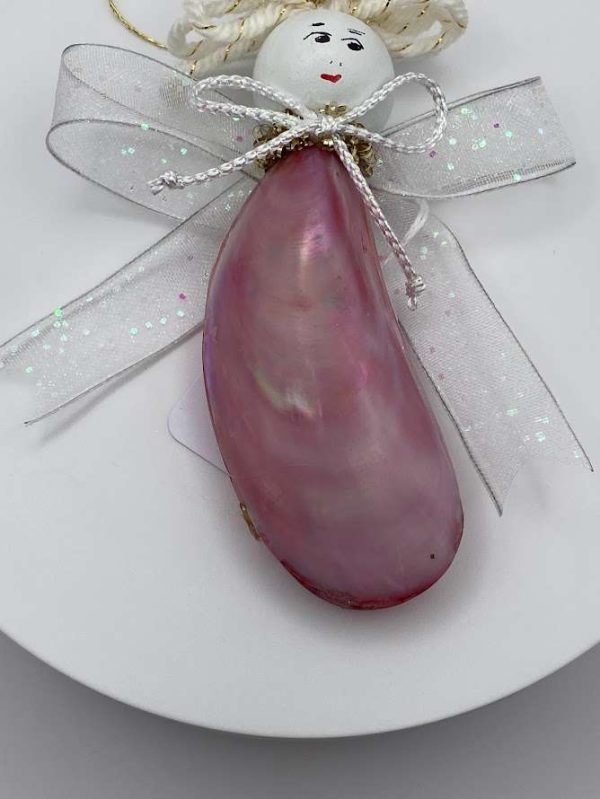 Rose Shell Angel Ornament