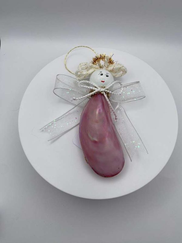 Rose Shell Angel Ornament - Image 2