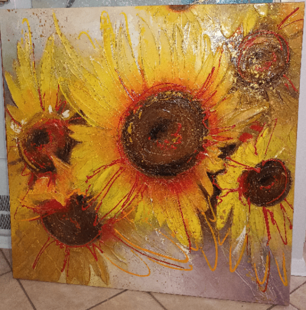 Sunflowers 48"x48"