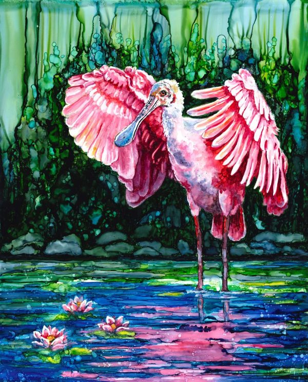 TIME TO SPREAD MY WINGS (Florida Roseate Spoonbill)