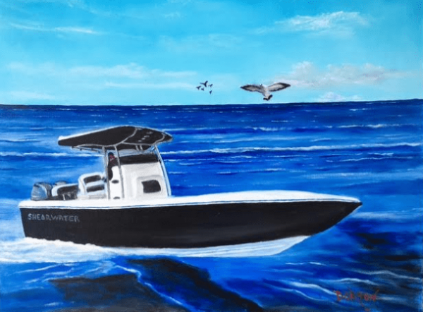 Shearwater Boat In Paradise Waters