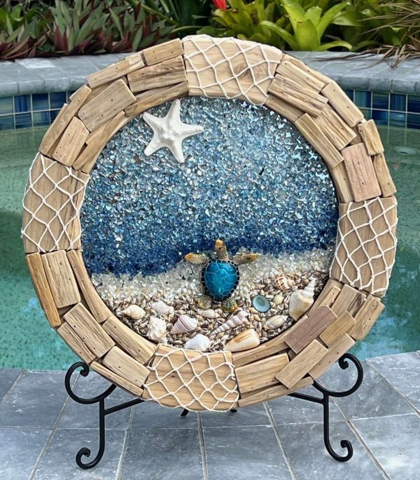 Driftwood Turtle Beach Mirror