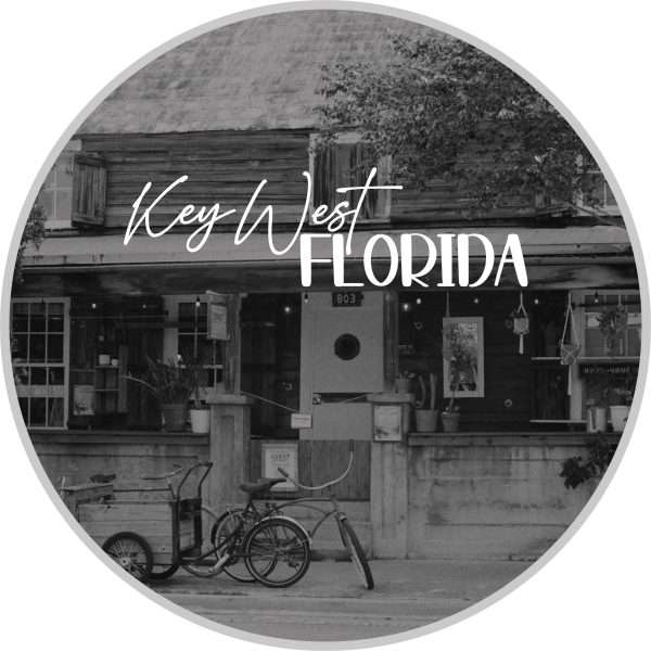 "Shop in Key West" | Beautiful Florida Photography Sticker | Key West, Florida | Black & White Analog Photography - Image 2