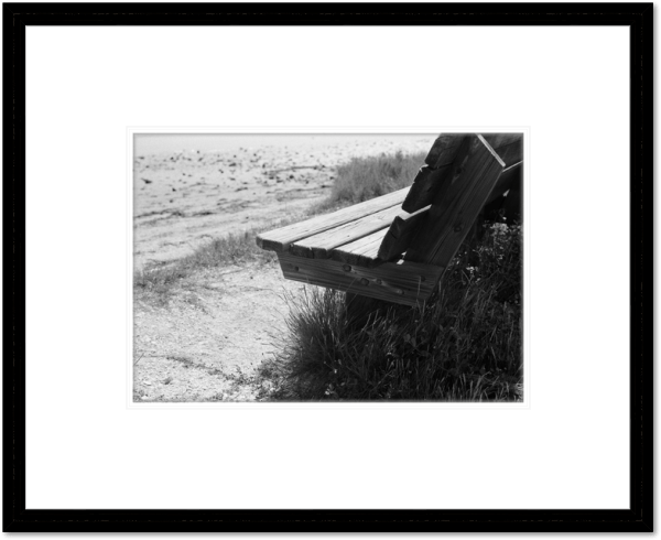 "Indian Mound Park Bench" Silver Gelatin Print - Matted & Framed (12"x16") (Copy)