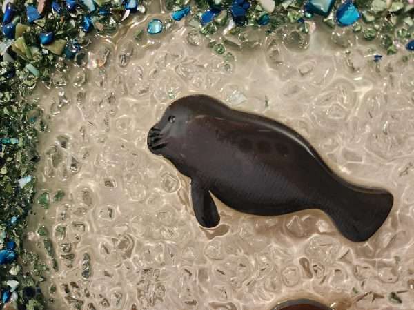 Resin Coastal Art - Manatees - Image 5