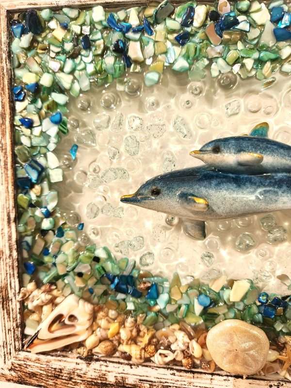 Resin Coastal Art - Dolphins - Image 2