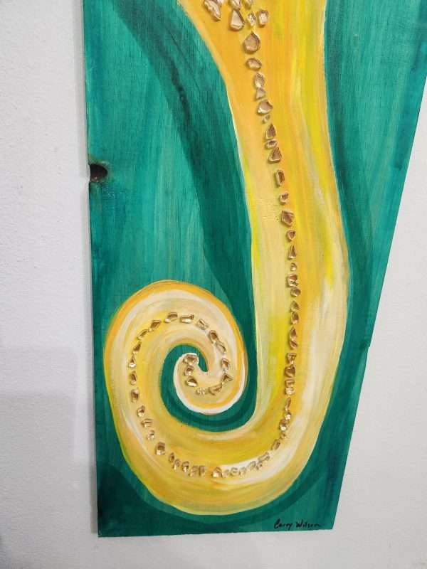 "Sunny Times" seahorse on 4 foot wood - Image 2