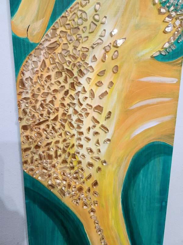 "Sunny Times" seahorse on 4 foot wood - Image 4