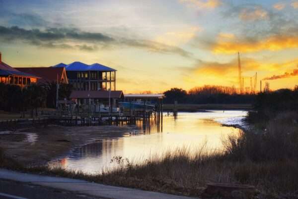 "Sunset Reflections by the Bayou" (11"x14" Print)