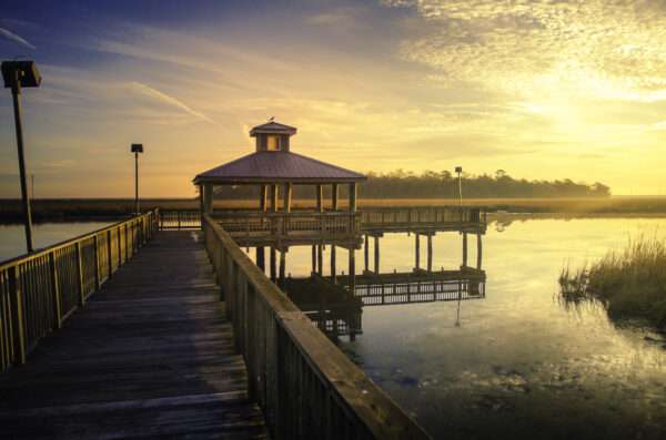 "Gautier Awakens: A Coastal Sunrise" (16"x 20" Print)