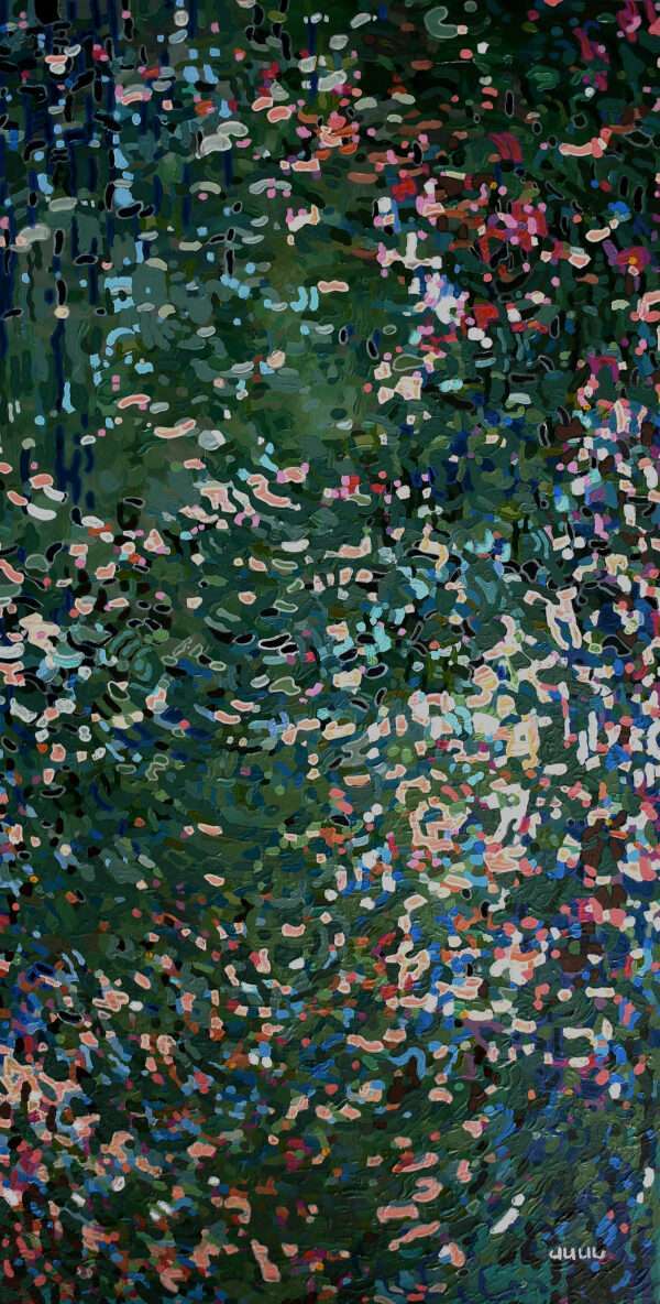 Pond- In the Shadows, 24 x 48". Sale.