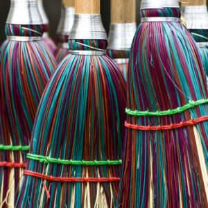 Colorful brooms photo print 14x16