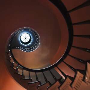 Spiral stair photo print 11x14