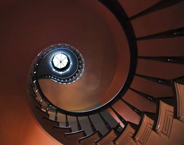 Spiral stair photo print 11x14