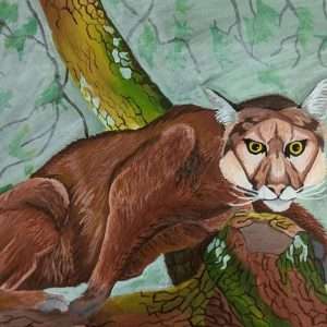 Just Walk Back Slowly (12x16 Inches)