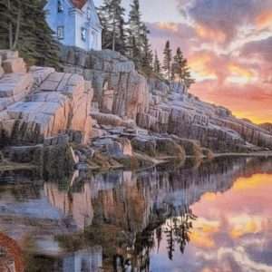 Lighthouse of Maine lover 11 X 14