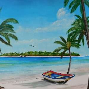 My Paradise Island With An Abandon Boat