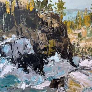 CASCADE 2 24x30" acrylic/canvas