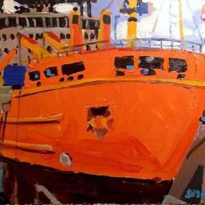 "DRYDOCK". 24x30" acrylic/canvas
