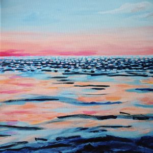 Pastel Sunset Print on Canvas