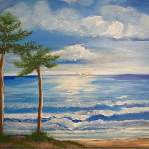 Paradise in Blue 16”x20”