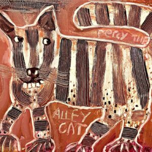 "ALLEYCAT" 24x30" acrylic/canvas