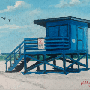 Blue Lifeguard Stand - Siesta Key