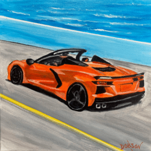 2020 Orange Corvette Convertible