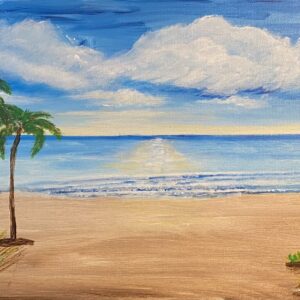 Blue in the Morning 12"x24"