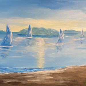 Peaceful Sail 12”x24”