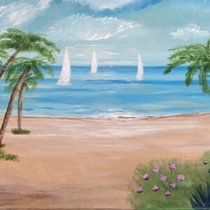 Sailing in Paradise 12”x24”