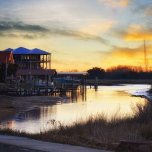 "Sunset Reflections by the Bayou" (11"x14" Print)