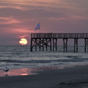 Patriotic pier 11x14 photo print