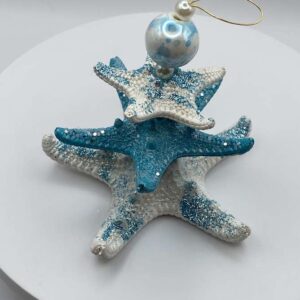3 tier blue starfish Ornament