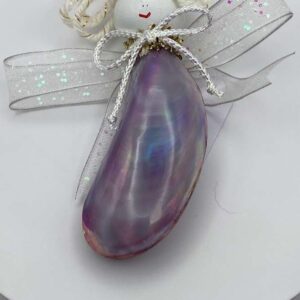 Violet Shell Angel Ornament