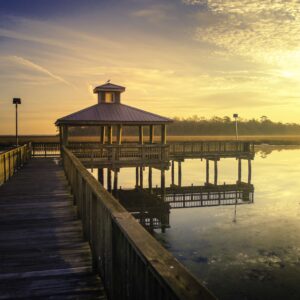 "Gautier Awakens: A Coastal Sunrise" (16"x 20" Print)