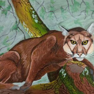 Just Walk Back Slowly (12x16 Inches)