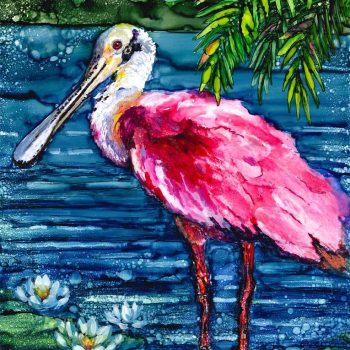 PINK LADY (Florida Roseate Spoonbill) 
GICLEE PRINT