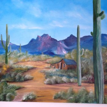 Art - #12714 Shack In The Desert - 24x36 (2)