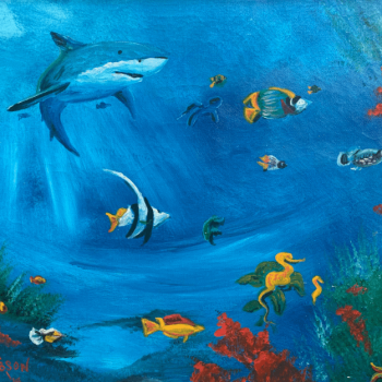 Art - #14114 - Tropical Fish - 16x20