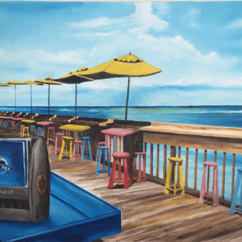 Art_-_#169418_-_Key_West_Sunset_Pier_Tiki_Bar_-_24x36