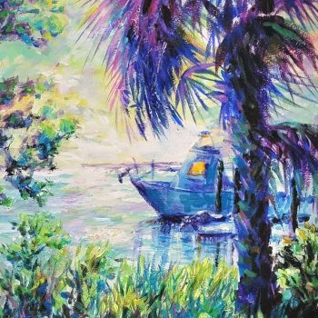 boat and palm resuze